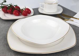 Quality Real Gold Line Southwestern Dinnerware Sets Eco - Friendly Hand Painted wholesale
