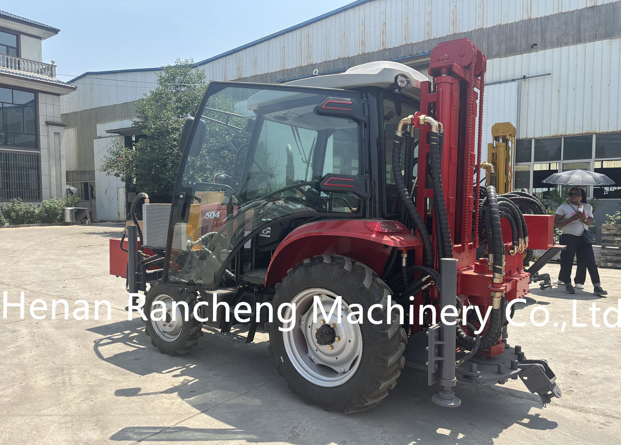 12t Lifting Force Small Water Well Drilling Rigs / Trailer Mounted High Efficiency Drilling Rig For Drilling Requirements