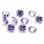 Synthetic Cubic Zirconia Loose Gemstones For Jewelry Birthstone Round Cut 4mm