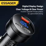 ESSAGER FSJ-008 Series 105W 3 Ports Fast USB Type C Car Charger