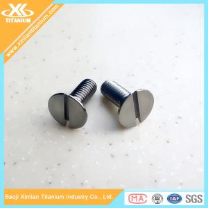 Quality Gr5 Titanium Slotted Flat Head Machine Screws wholesale
