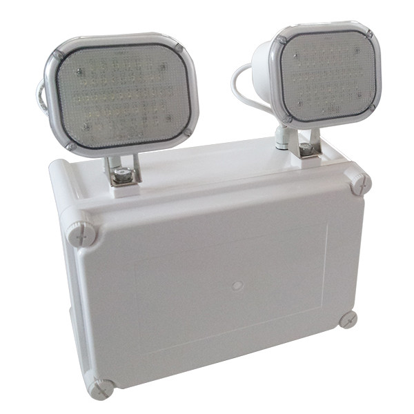 High Brightness Led Rechargeable Twin Spot Emergency Lights For Shopping Mall