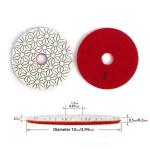 Wet Flexible Resin 4 Inch Grinder Polishing Pads 100mm