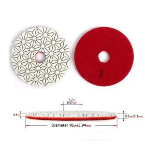 Quality Wet Flexible Resin 4 Inch Grinder Polishing Pads 100mm wholesale