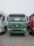 10 Wheelers Tractor Trailer Truck ZF8118 Steering Single Sleeper Green Color