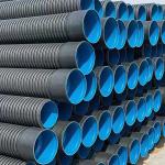 4 HDPE Plastic Double Wall Corrugated Drain Pipe 200mm 225mm 300mm 400mm SN8
