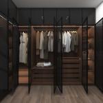 YALIG Models Leather Doors Wardrobe Door Designs with Wooden Material