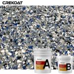 Vinyl Flake Broadcast Epoxy Resin Floor Coating Polyaspartic Topcoat