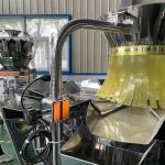 Sticky Food Multihead Weigher For Fruit Snacks Gluten Croutons Banana Chips