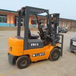 1500kg Loading Capacity Diesel Powered Forklift FD15 Overhead Guard Height