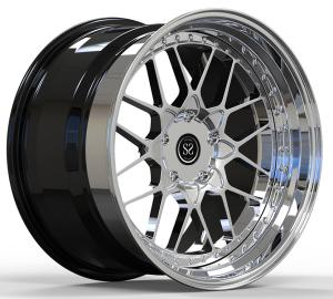 Quality 20x10.5ET+70/21x12.5E+27 5x4.75/70.1 3-PC Chrome Rims For C5 Corvette wholesale