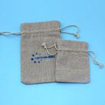 Tightly Closed Gift Package Jute Drawstring Bag