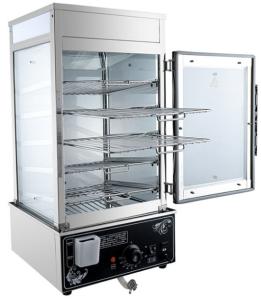 Quality 1.2kw Bun Steamer Machine thick tempered glass for display wholesale