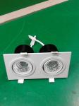 2*10W High Efficiency Double Head 190 Degree AdjustableLed Spotlight