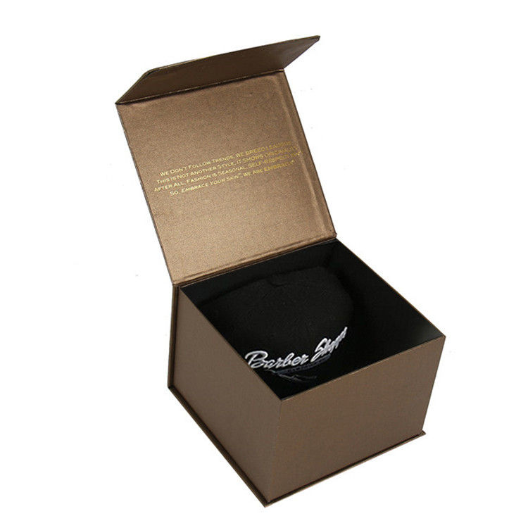 Custom Magnetic Baseball Cap Packaging Box Rigid Cardboard Customizable