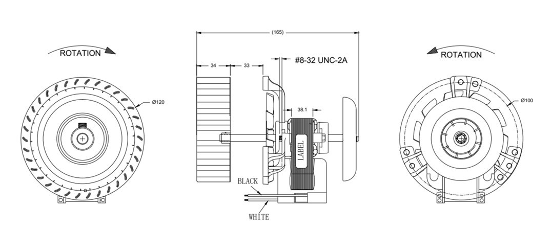 60W 0.55A 230V High Air Volumn Pellet Stove Room Blower Fan For Drying Oven