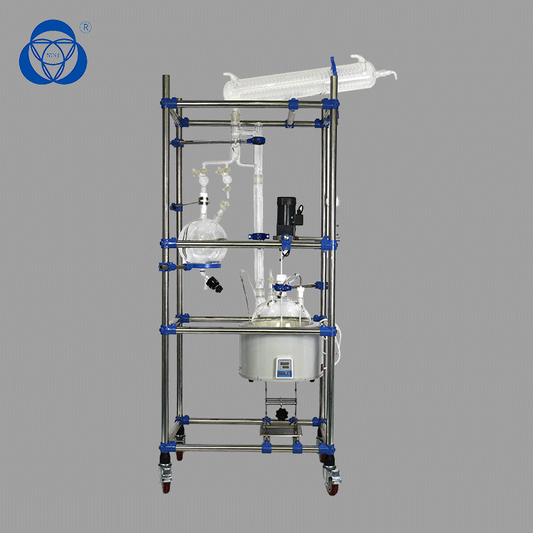 Lab Crystallizer Glass Pressure Reactor 304 Stainess Steel Material Convenient