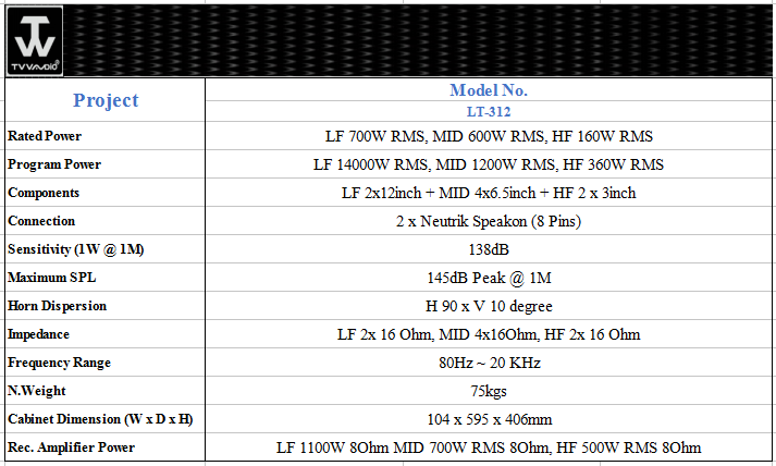 Line Array Speaker@ LT-312