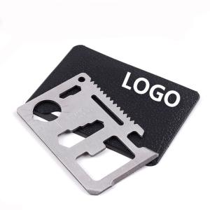 Quality Functional Outdoor Promotional Tool Card Stainless Steel Tool Card Logo Customized wholesale