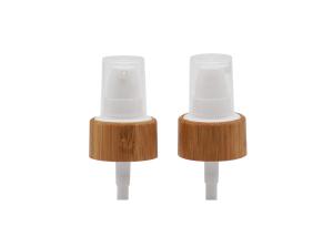 Quality Bamboo Closure 24 / 410 Plastic Treatment Pump For Cosmetic Packaging wholesale