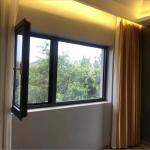 Waterproof Double Glass Aluminum Casement Window Heat Insulation