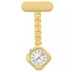 Heart Nurse Quartz Watches Fob Pocket Watches Nursing Gift Lapel Silver Brooch