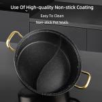 Customized Food Grade 18/8 Stainless Steel Cooking Pot Kitchen Non-stick Two