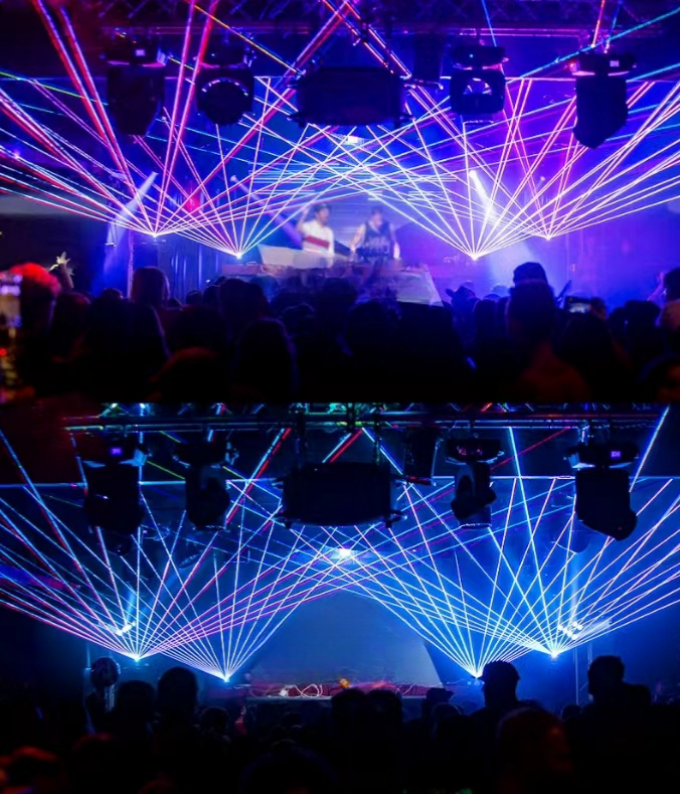 50000 Hours Time Laser Light 10W RGBW Stage RGB Animation DJ Disco Light