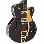 New Full Hollow Body L5 Electric Guitar Flamed Maple Top Jazz Bigsby Bridge