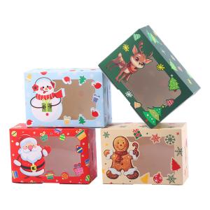 Quality Paperboard Liner Transparent Christmas Gift Box Accepts Custom Orders wholesale