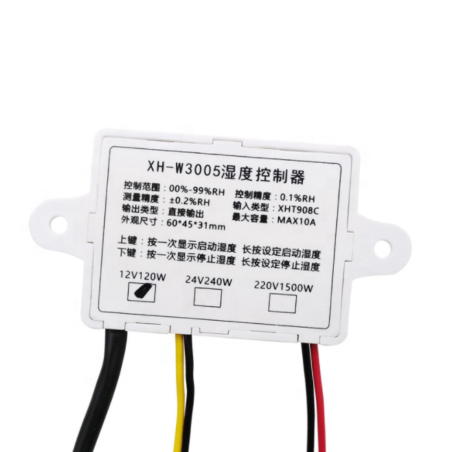 Digital Humidity Controller XH-W3005 12V 24V 220V Humidistat Hygrometer Humidity Control Switch regulator with Humidity sensor