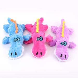 Quality Realistic Cartoon Crocodile Plush Dog Pet Toys Fabric Squeaky Cute wholesale