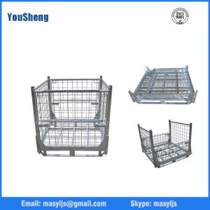 Quality Collapsible Galvanized Wire Steel Mesh Storage Cages For Warehouse wholesale