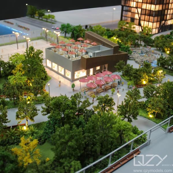 Cheap 1/100 High Rise 3D Architectural Landscape Model New York Quay Tower Building for sale