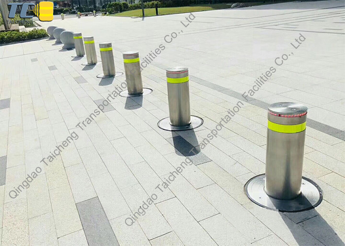 Steel Automatic Hydraulic Bollard 360mm Diameter 3S Fall Time IP68 Protection