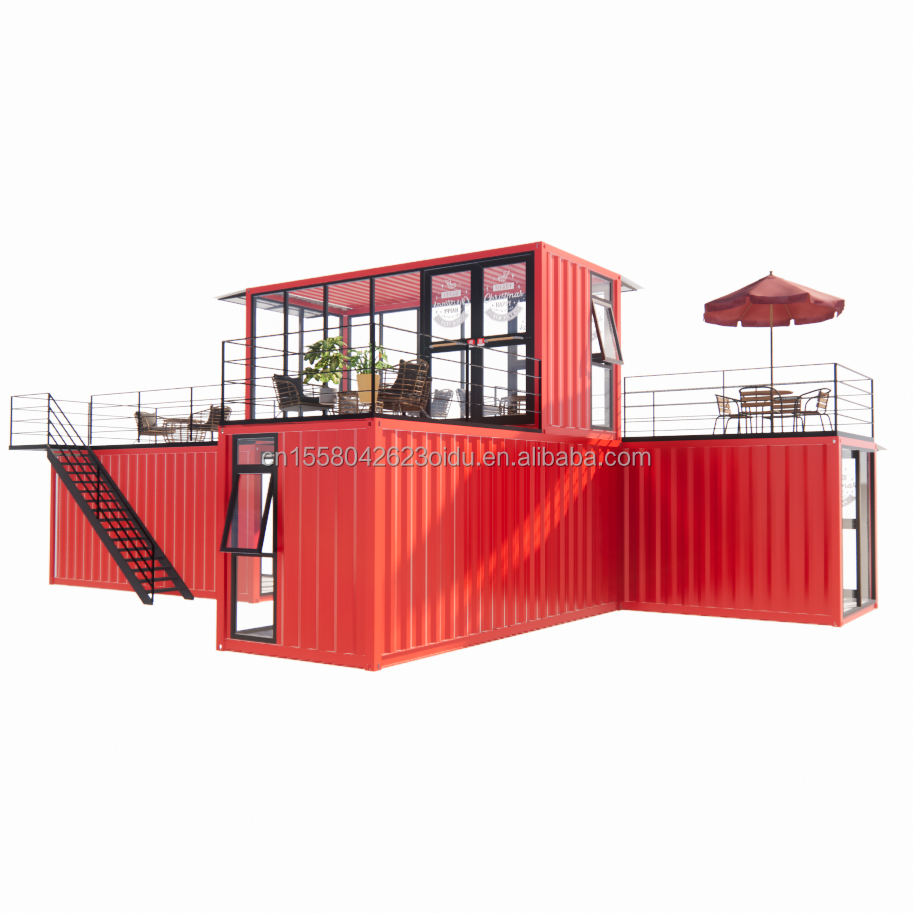 50/75/100mm Wave Sandwich Panel Wall Modular Mobile Store for Container Dessert Shop Street Prefab Coffee Kiosk Booth Design