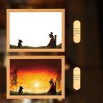Black Myth Monkey King Light Wooden Frame Night Light for Fashionable Bedroom