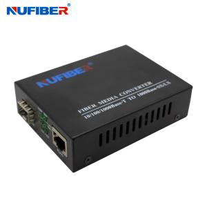 Quality Sfp Fiber Media Converter TX RJ45 To FX SFP IEEE 802.3 Compliant wholesale