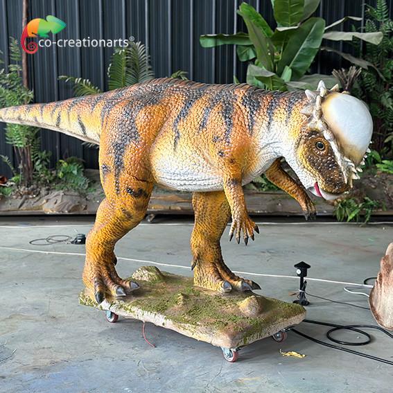 Life Size Animatronic Dinosaur Simulated Pachycephalosaur Battel For Jurassic