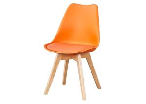 Quality Beech Wooden PU Leather Dining Chair Strong Air Permeability wholesale
