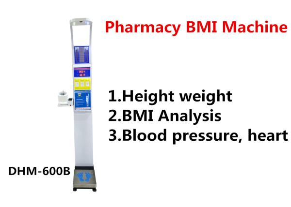 Pharmacy Height And Weight Measuring Scale With Blood Pressure Machine DHM -