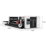 Sheet And Integration Tube Laser Cutter Machine 8025 1000W-20000W