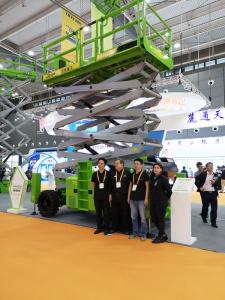Quality Hydraulic Rough Terrian Scissor Lift Platform Machine Working Height 15m wholesale