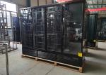 Self Contained Four Door Display Fridge Elegance Black