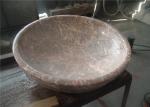 Red Agate Marble Bathroom Sink , Stone Bowl Basin Beautiful Appearance