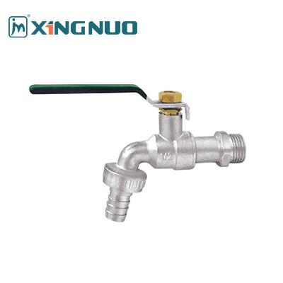 long straight handle male threaded Modern Simplicity Nickel Drawn Brass Water