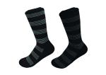 Black Stripes Diabetic Compression Socks , Snagging Resistance Diabetic Socks