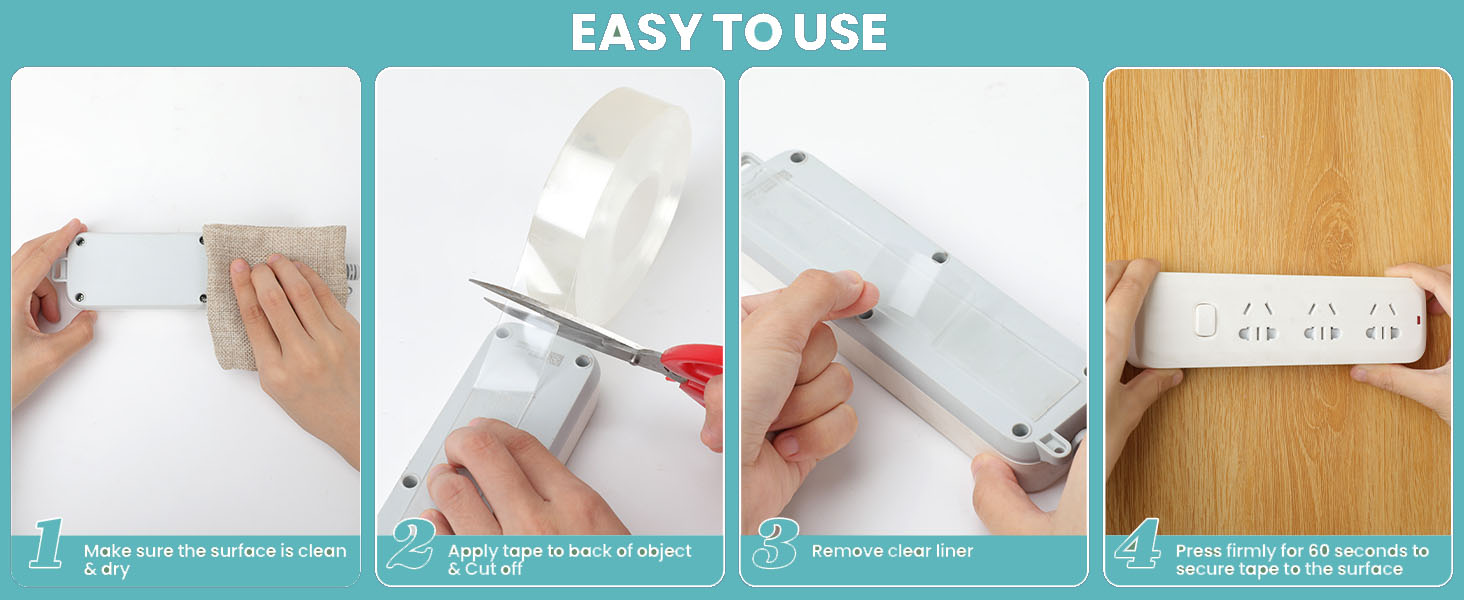 Waterproof Transparent Adhesive Tape for Customized Home Office Car Nano Single Sided
