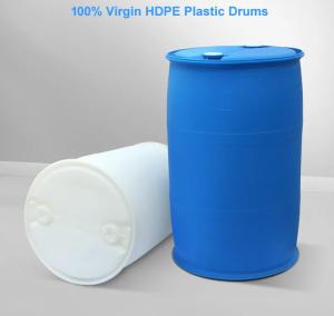 Quality 200L Plastic Chemical Barrel Blue Reusable Multifunction Closed Top wholesale
