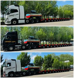 Quality HMT Hydraulic Steering Modular Transport Trailer 200T wholesale
